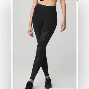 Alo Yoga High Waist Black Moto Legging